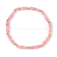 2Pcs 2 Styles Natural Rose Quartz & Shell Beads Stretch Bracelet Set for Women, Heat, with Beass Beads, Mixed Color, Inner Diameter: 6-7/8 inch(17.5cm)(UG7877)