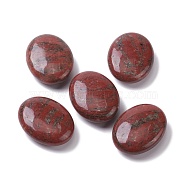 Natural Sesame Jasper/Kiwi Oval Palm Stone, Reiki Healing Pocket Stone for Anxiety Stress Relief Therapy, 45~45.5x35~35.5x14.5~15mm(G-K416-03G)