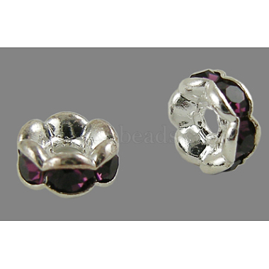 Entrepieza de abalorios de Diamante de imitación(X-RSB032NF)-2