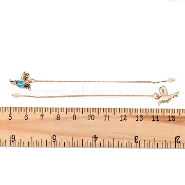 Bird Alloy Rhinestone Ear Thread(FS-WG4B879-02)-2