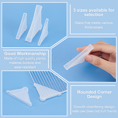 48Pcs 3 Styles Plastic Corner Protector for Glass Sheet(FIND-OC0003-03)-4