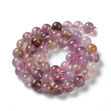 Natural Purple Rutilated Quartz Beads Strands(G-M427-A01-02)-3