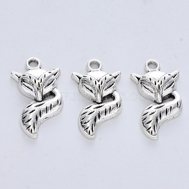 Antique Silver Fox Alloy Pendants