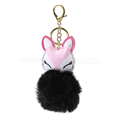 Black Fox Alloy Keychain