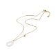 Brass Cubic Zirconia Pendant Necklace(NJEW-JN03531-01)-2