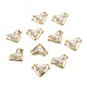 Brass Micro Pave Clear Cubic Zirconia Links Connectors(ZIRC-A020-23G)-2