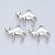 Tibetan Style Alloy Pendants, Cadmium Free & Lead Free, Camel Shape, Antique Silver, 19x22.5x3mm, Hole: 1.8mm(X-TIBE-R316-112AS-RS)