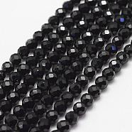 Natural Spinel Bead Strands, Faceted, Round, 5mm, Hole: 1mm, about 80pcs/strand, 15.1 inch(G-P279-78-5mm)