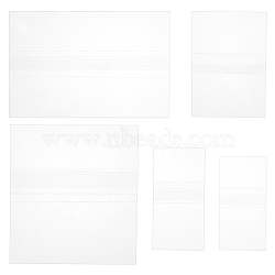 BENECREAT PVC Plastic Heat Shrink Sheets, Clear, 500pcs/set(DIY-BC0001-53)