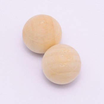 Natural Wooden Round Ball, DIY Decorative Wood Crafting Balls, Unfinished Wood Sphere, No Hole/Undrilled, Undyed, Antique White, 11.5mm