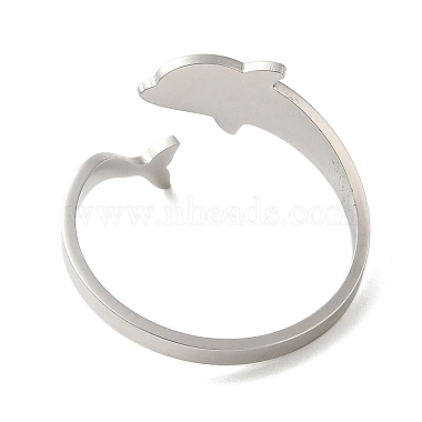 Non-Tarnish 304 Stainless Steel Open Cuff Rings(RJEW-K262-01A-P)-3