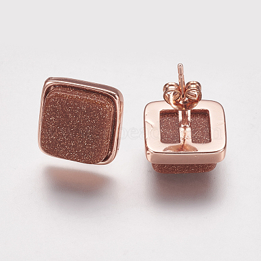 Synthetic Goldstone Stud Earrings(EJEW-F139-A05)-2