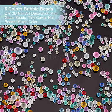90g 6 Colors Bubble Beads(MRMJ-OC0003-59)-4