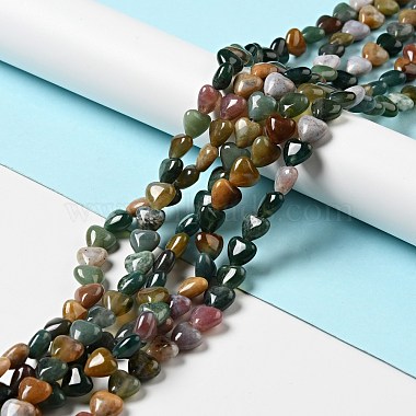 Chapelets de perles en agate indienne naturelle(G-B022-08B)-2