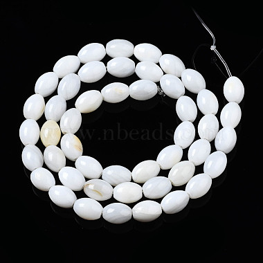 Eau douce naturelle de coquillage perles brins(SHEL-Q024-022)-2