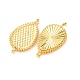 Brass Connector Cabochons Settings(KK-H298-05G)-3