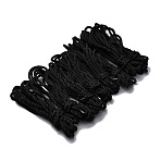 Polyester Twisted Cord, for Jewelry Making, Round, Black, 8.5mm, about 5.47 Yards(5m)/pc(NWIR-XCP0001-22C-03)