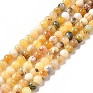 Natural Yellow Opal Beads Strands, Round, 6mm, Hole: 0.9mm, about 59~60pcs/strand, 14.76~14.96 inch(37.5~38cm)(G-G992-A02-B)