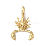 PVD Vacuum Plating 304 Stainless Steel Pendants, Scorpion Charm, Golden, 43x29x11mm, Hole: 5.5x10.5mm(STAS-B069-63G)