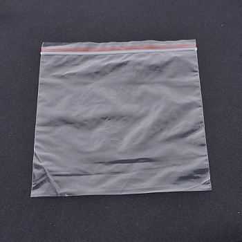 Plastic Zip Lock Bags, Resealable Packaging Bags, Top Seal, Self Seal Bag Thin Bags, Rectangle, Clear, 24x16cm, Unilateral Thickness: 1.2 Mil(0.03mm), about 100pcs/bag