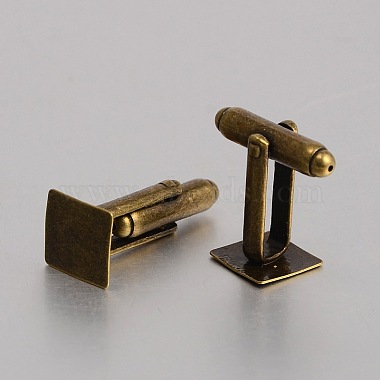 24mm Antique Bronze Square Brass Findings