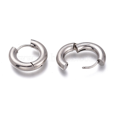201 Stainless Steel Huggie Hoop Earrings(EJEW-O095-05-25)-3