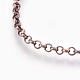Collar de cadena de hierro rolo haciendo(KK-F763-08R)-2