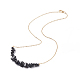 Natural Obsidian Chips Beaded Jewelry Set(SJEW-JS01230-01)-4