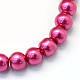 Baking Painted Pearlized Glass Pearl Round Bead Strands(HY-Q330-8mm-57)-2