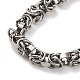 201 Stainless Steel Byzantine Chain Necklace(NJEW-F222-19P)-3