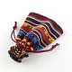 Этнический стиль упаковки ткани мешочки шнурок сумки(X-ABAG-R006-10x14-01B)-2