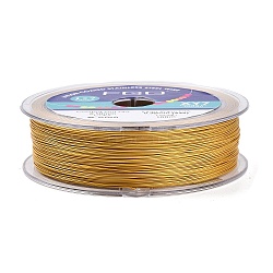 7-Strand Round Nylon Coated Steel Wire, Beading Wire for Necklaces Bracelets, Import From Japan, Gold, 0.5mm, about 328.08 Feet(100m)/Roll(TWIR-T002-01A-12)