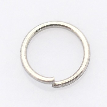 304 Stainless Steel Open Jump Rings, Stainless Steel Color, 3.5x0.5mm, 24 Gauge, Inner Diameter: 2.5mm