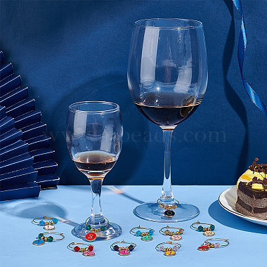 36Pcs 36 Styles Alloy Enamel Wine Glass Charms(AJEW-BC00003)-5