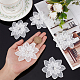 20Pcs 3D Flower Polyester Lace Computerized Embroidery Ornament Accessories(DIY-GF0006-07)-3