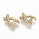 Brass Micro Pave Clear Cubic Zirconia Charms(ZIRC-T011-19G-NF)-2