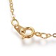 Brass Cable Chain Necklace Marking(X-SW028-G-NF)-2