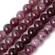 Natural Quartz Beads Strands, Dyed & Heated, Imitation Quartz, Round, 8~8.5mm, Hole: 1.2mm, about 48pcs/strand, 15.35 inch(39cm)(X-G-R479-8mm-04)