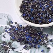 MIYUKI Half TILA Beads, Japanese Seed Beads, 2 Hole, (HTL4556) Azuro Matte, 5x2.3x1.9mm, Hole: 0.8mm, about 250pcs/10g(X-SEED-J020-HTL4556)
