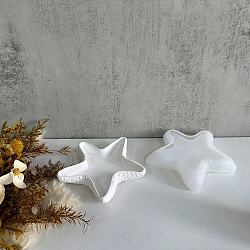 Food Grade Silicone Starfish Tray Mold, Resin Casting Molds, for UV Resin, Epoxy Resin Craft Making, White, 136x129mm(PW-WG30091-01)