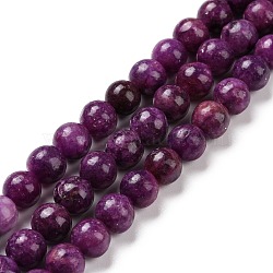 Natural Kunzite Beads Strands, Round, 8mm, Hole: 1.2mm, about 50pcs/strand, 15.75 inch(40cm)(G-G852-05C)