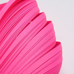 Quilling Paper Strips, Deep Pink, 530x5mm, about 120strips/bag(DIY-J001-5mm-B04)