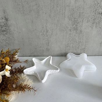 Food Grade Silicone Starfish Tray Mold, Resin Casting Molds, for UV Resin, Epoxy Resin Craft Making, White, 136x129mm