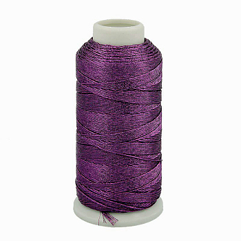 Metallic Thread, Embroidery Thread, 6-Ply, Purple, 0.6mm, about 546.8 yards(500m)/roll