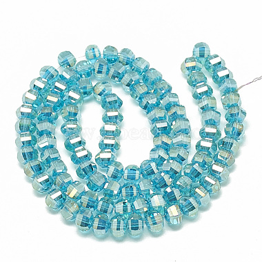 Chapelets de perles en verre galvanoplastique(EGLA-Q094-A09)-2