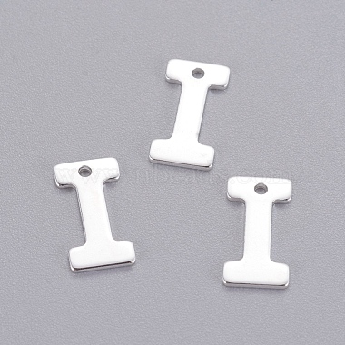Silver Alphabet Stainless Steel Charms