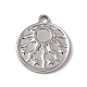 304 Stainless Steel Pendant Cabochon Settings(STAS-P316-05P)-1