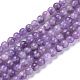 Natural Lepidolite/Purple Mica Stone Beads Strands(G-K410-06-6mm)-1