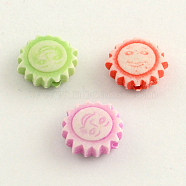 Craft Style Acrylic Beads, Sun, Mixed Color, 11x4mm, Hole: 2mm, about 1500pcs/500g(MACR-Q153-M052)