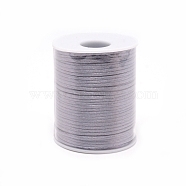Polyester Cord, with Spool, for Beading Jewelry Making, Gray, 2.5mm, about 50m/roll(PJ-TAC0001-22H)